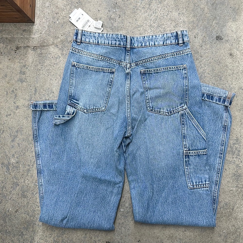 NWT Zara wide leg cargo jeans